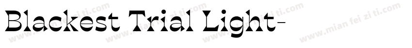 Blackest Trial Light字体转换